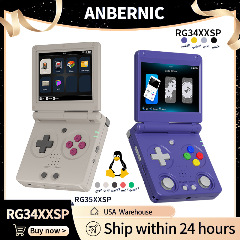 Gaming Console Linux - Anbernic RG34XXSP RG35XXSP Konsola Przenośna z