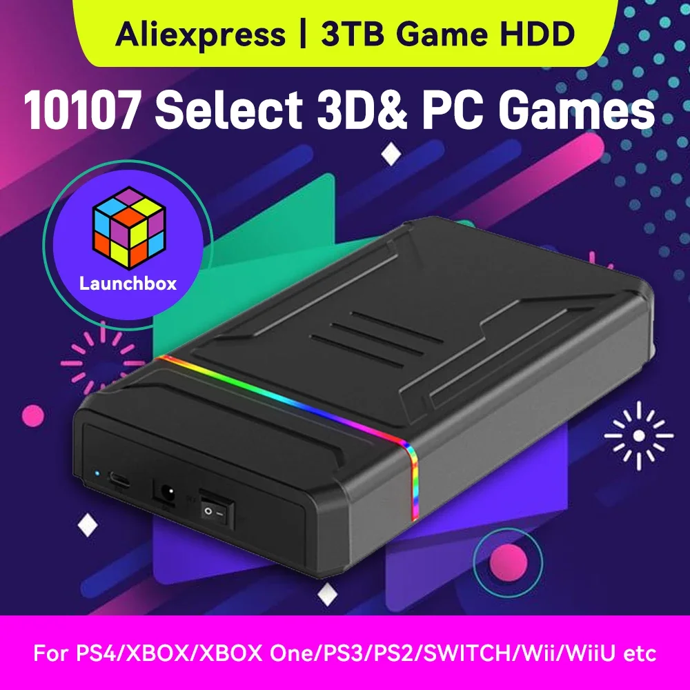 Gaming Console Xbox One - Przenośny dysk twardy do gier 3TB