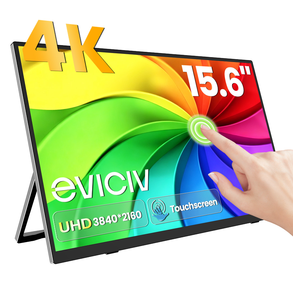 Gaming Console And Monitor - EVICIV 4K przenośny monitor 10-punktowy ekran