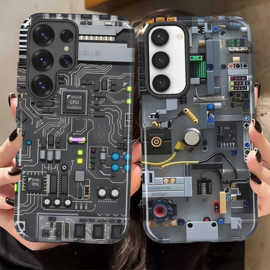 Gaming Console Cartoon - Fioletowe etui na telefon w stylu