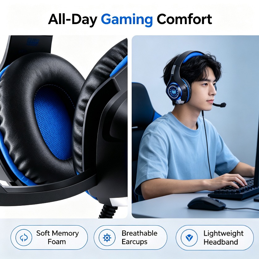 Gaming Console Headset - Stereofoniczny zestaw słuchawkowy do gier z