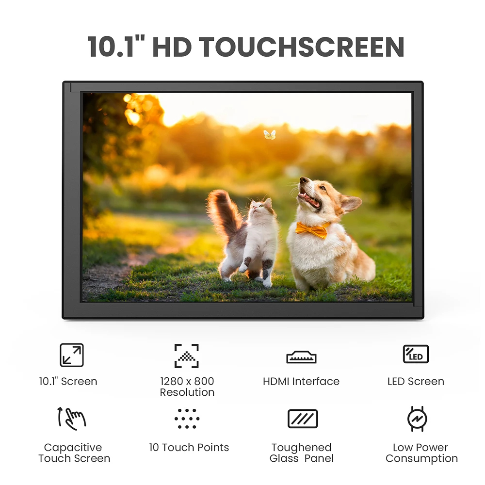 Eyoyo 10,1-calowy pojemnościow – Gaming Console And Monitor recenzja i cena
