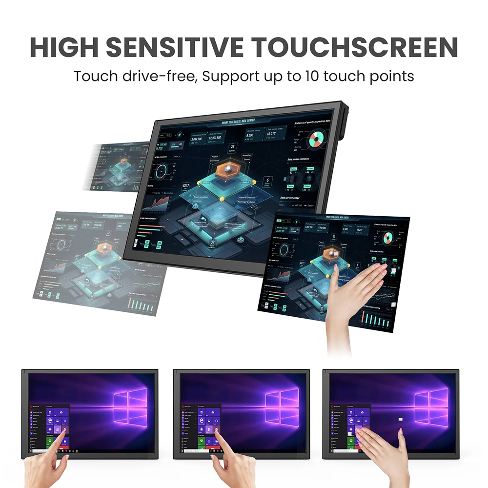 Eyoyo 10,1-calowy pojemnościow – Gaming Console And Monitor recenzja i cena