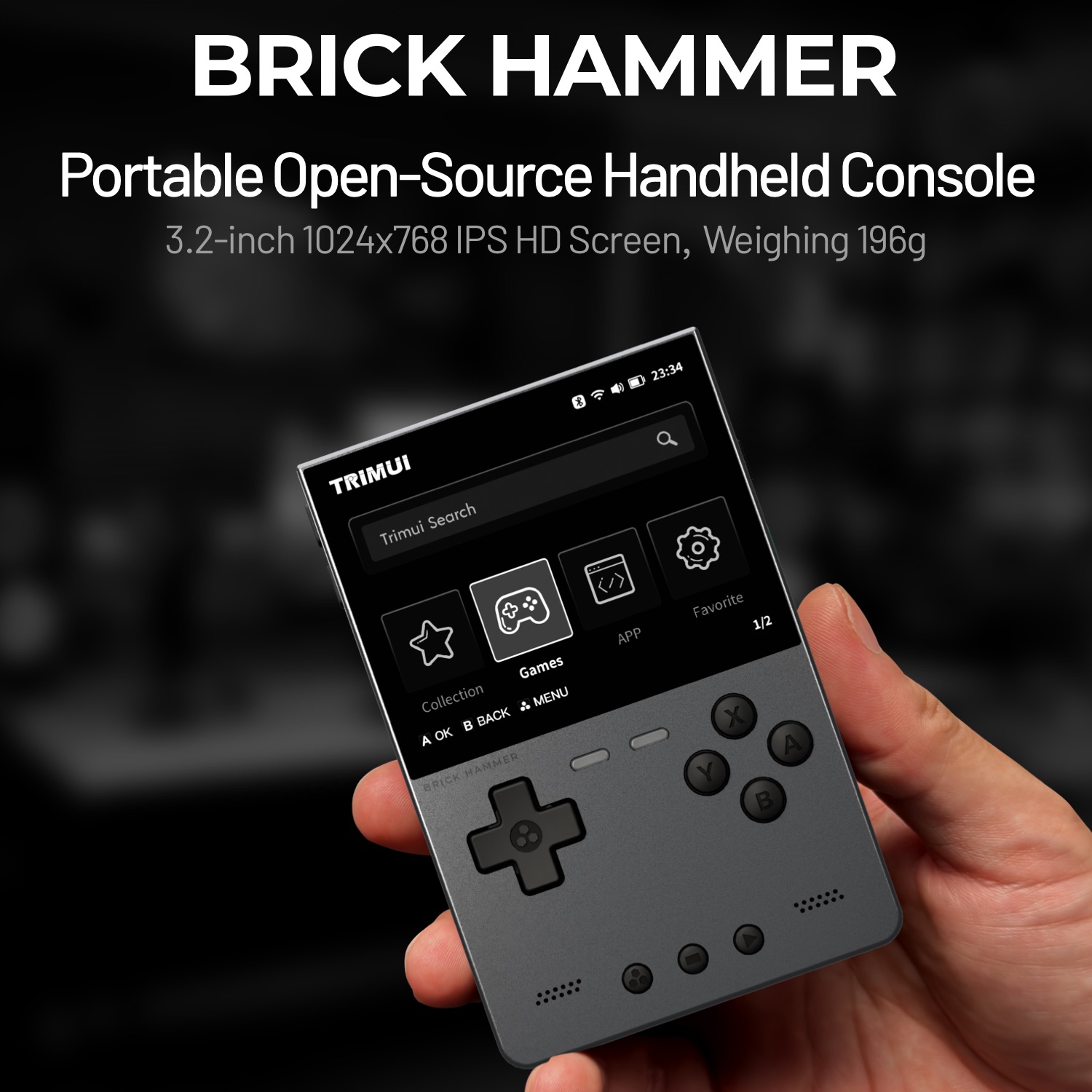 TRIMUI BRICK HAMMER Retro Kons – Gaming Console Linux recenzja i cena