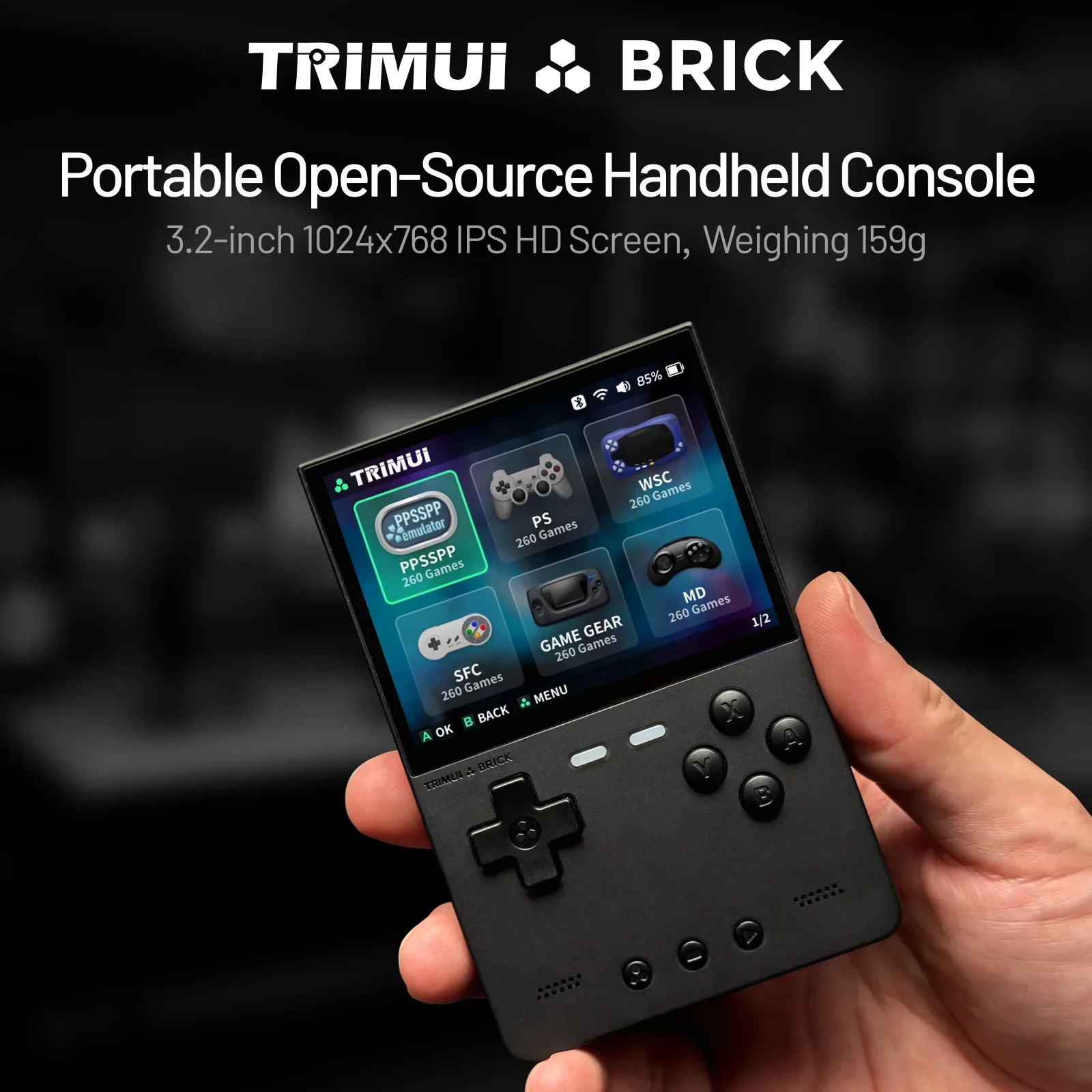 Konsola przenośna TRIMUI BRICK – Gaming Console Linux recenzja i cena